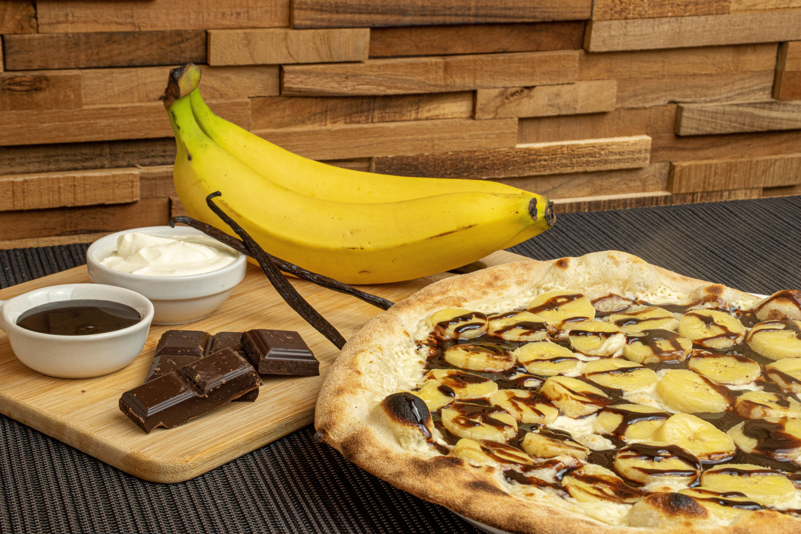 Photo Pizza Dessert Banane Chocolat
